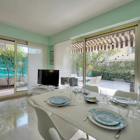 Immogroom - Quiet T2 - Garden Level - Ac - Wifi Apartment *